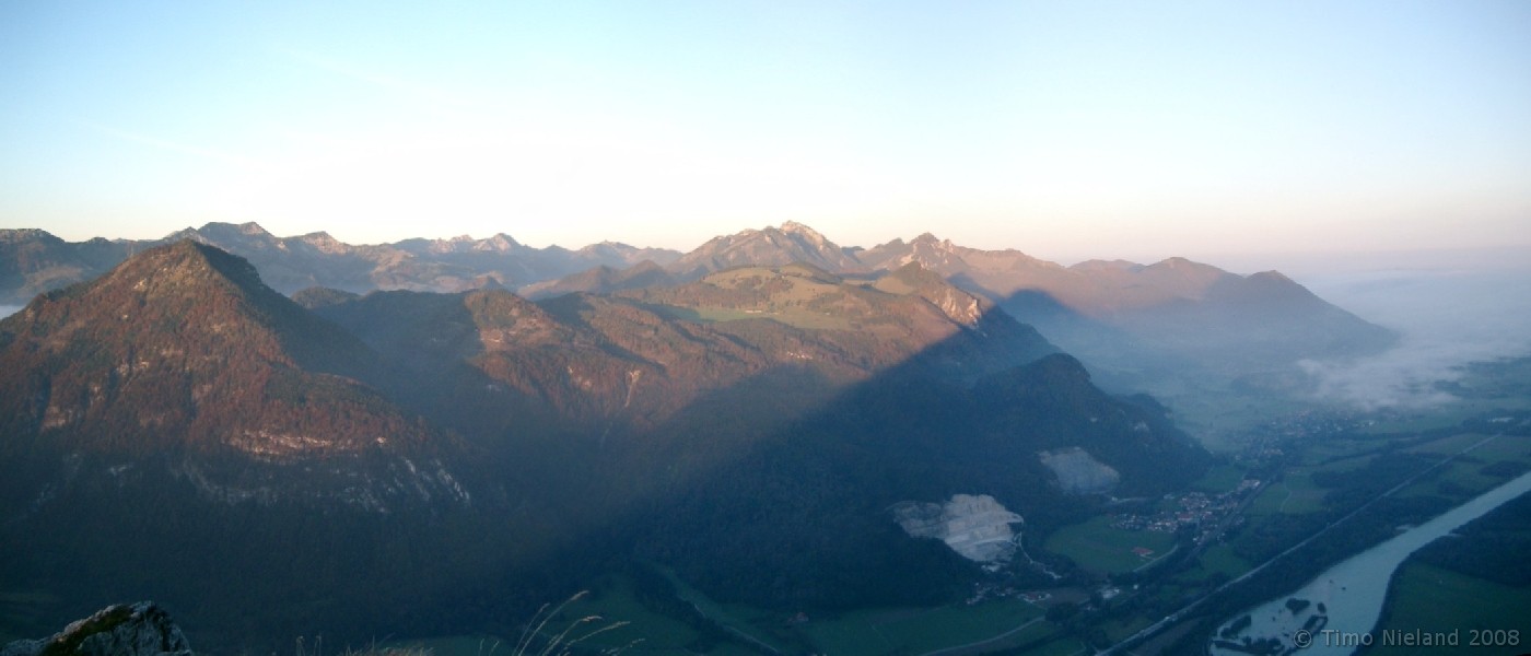 Blick vom Kranzhorn bei Sonnenaufgang